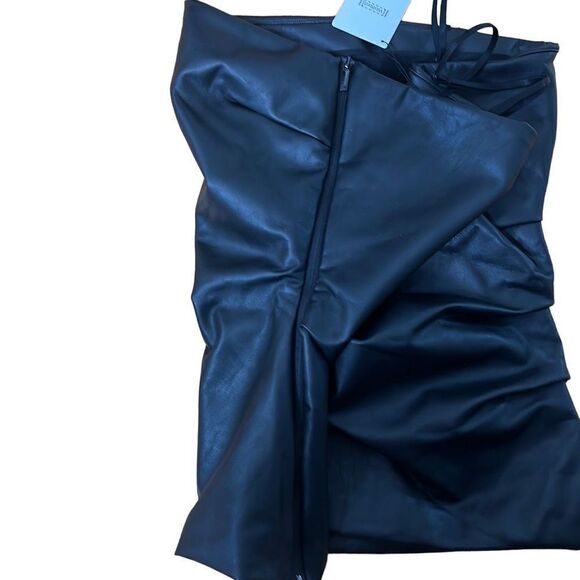 NWT Wolford Edie Corsage Tube Top Faux Leather - Picture 10 of 16